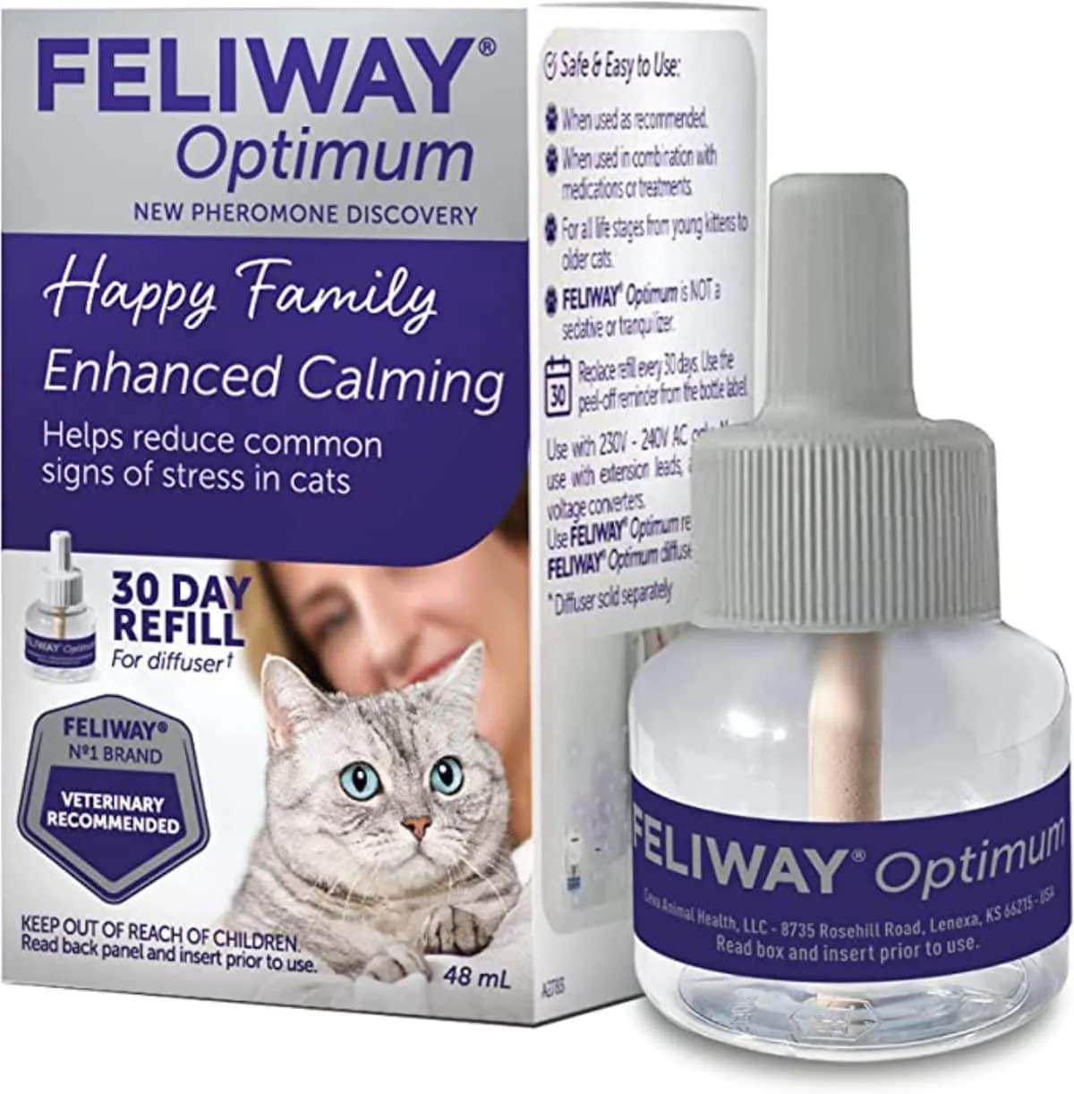 Диффузор с феромонами FELIWAY Optimum Cat, Enhanced Calming Pheromone Diffuser